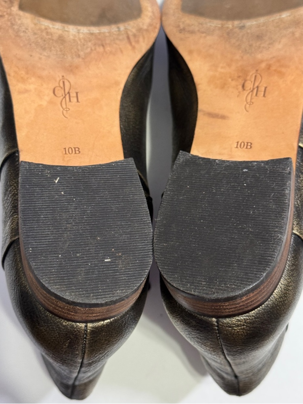 Cole Haan Allen Women’s Metallic Gold Ankle Booties Sz. 10B - Picture 13 of 14